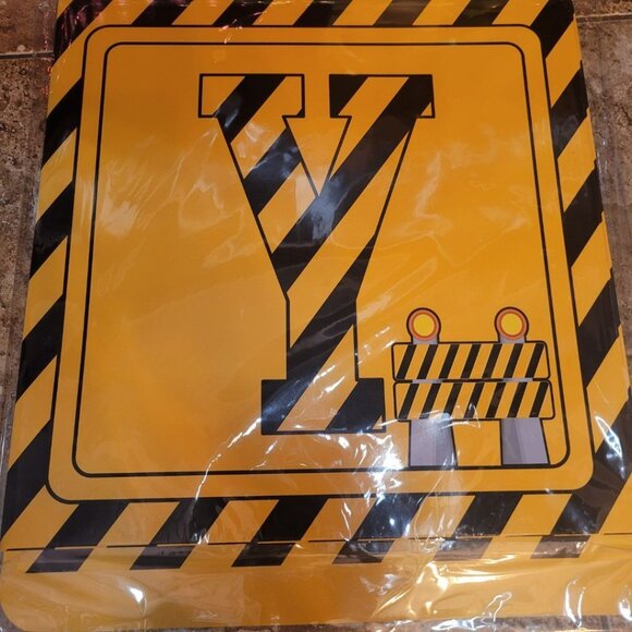 Baby Shower Decor Construction 12 Inch Square Blocks Party Boy - Picture 5 of 6